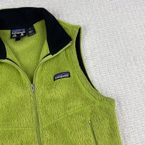 Vintage Patagonia R Regulator Polartec Green Fleece Vest Men Sz XS USA Read* - Picture 4 of 16